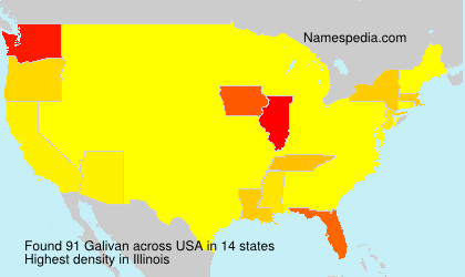 Surname Galivan in USA