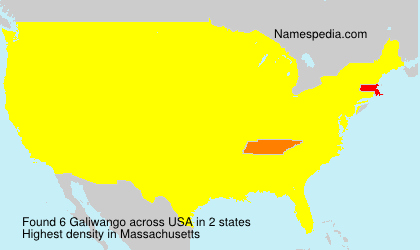 Surname Galiwango in USA