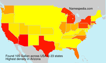 Surname Gallan in USA