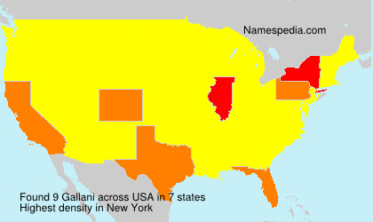 Surname Gallani in USA