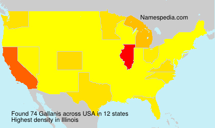 Surname Gallanis in USA