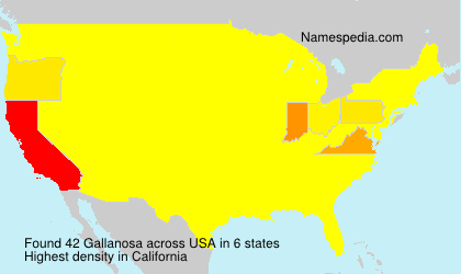 Surname Gallanosa in USA