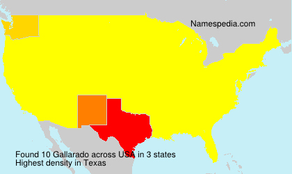 Surname Gallarado in USA