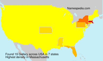 Surname Gallary in USA