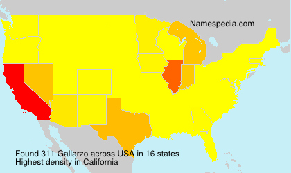 Surname Gallarzo in USA