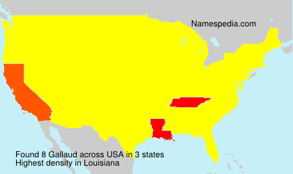 Surname Gallaud in USA