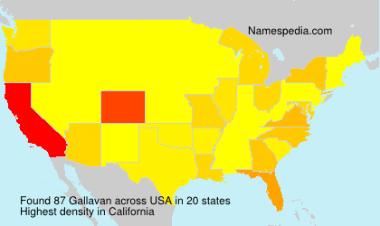 Surname Gallavan in USA