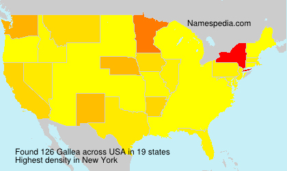 Surname Gallea in USA