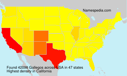 Surname Gallegos in USA