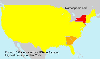 Surname Gallegra in USA