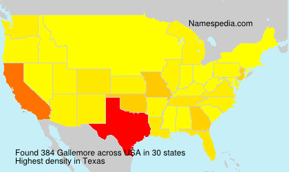 Surname Gallemore in USA