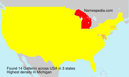Surname Gallerini in USA