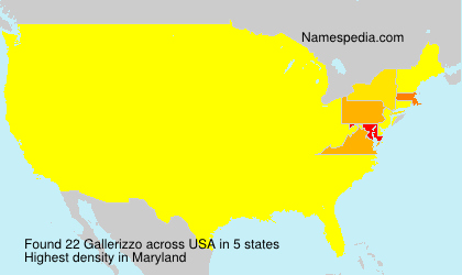 Surname Gallerizzo in USA