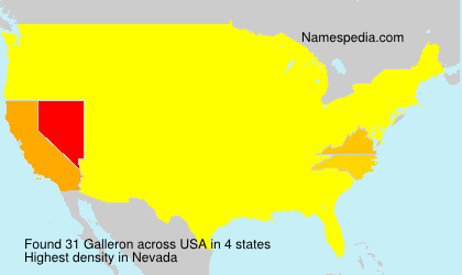 Surname Galleron in USA