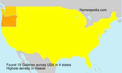 Surname Galletes in USA