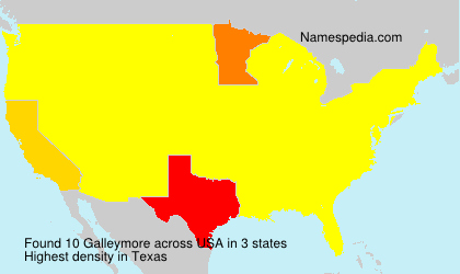Surname Galleymore in USA