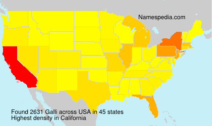Surname Galli in USA