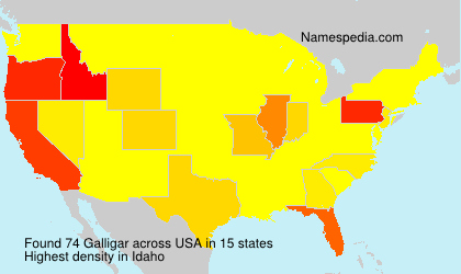 Surname Galligar in USA