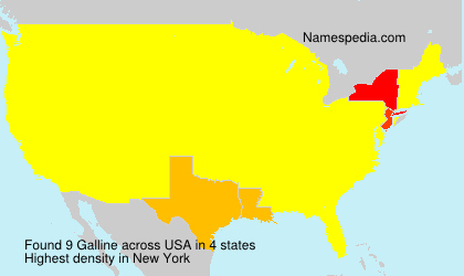 Surname Galline in USA