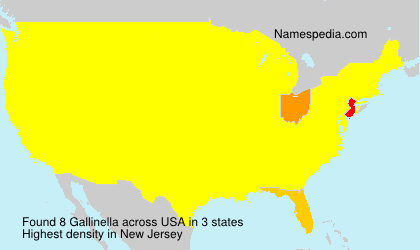 Surname Gallinella in USA