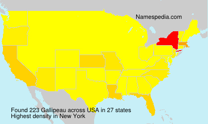 Surname Gallipeau in USA