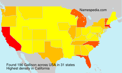 Surname Gallison in USA