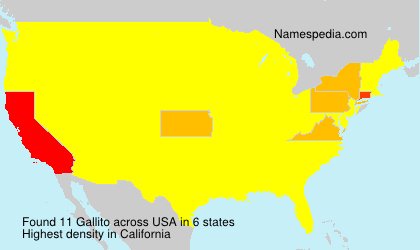 Surname Gallito in USA