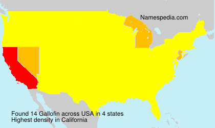 Surname Gallofin in USA