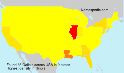 Surname Gallois in USA