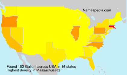 Surname Galloni in USA