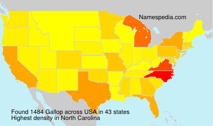 Surname Gallop in USA