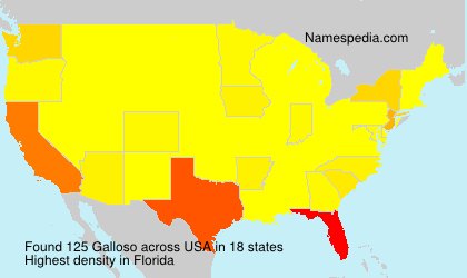 Surname Galloso in USA