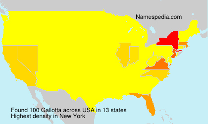 Surname Gallotta in USA