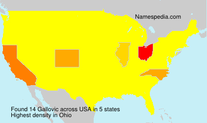 Surname Gallovic in USA