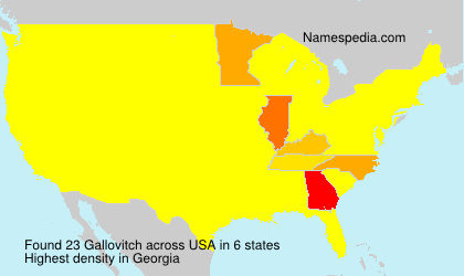 Surname Gallovitch in USA