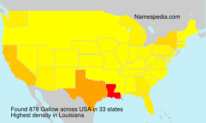 Surname Gallow in USA
