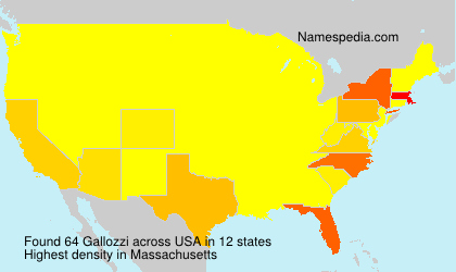 Surname Gallozzi in USA