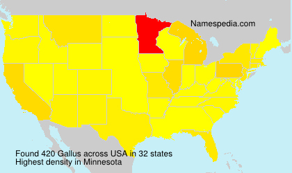 Surname Gallus in USA