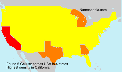 Surname Gallusz in USA