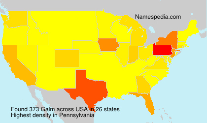 Surname Galm in USA