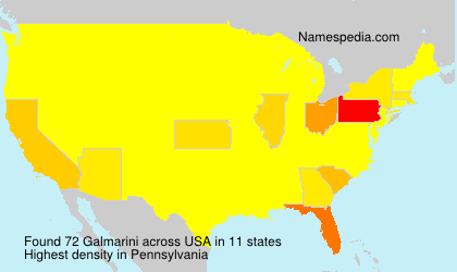 Surname Galmarini in USA