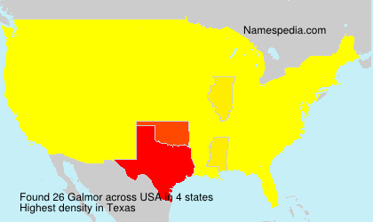 Surname Galmor in USA