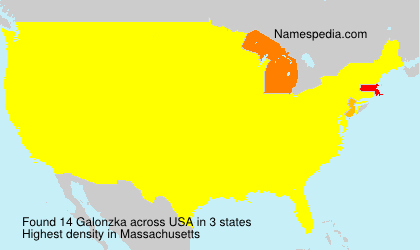 Surname Galonzka in USA