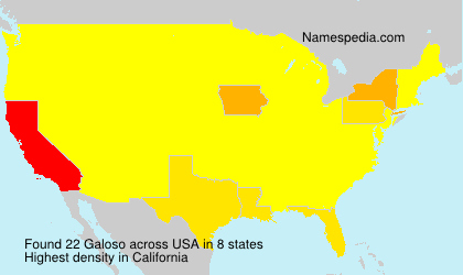 Surname Galoso in USA