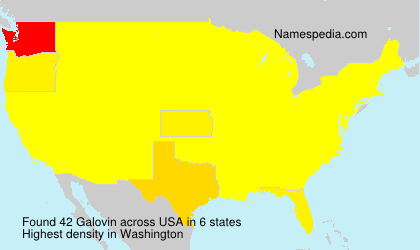 Surname Galovin in USA