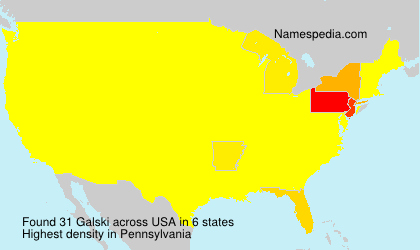 Surname Galski in USA