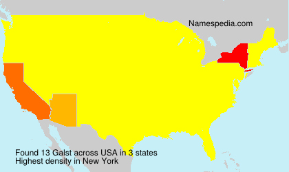 Surname Galst in USA