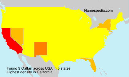 Surname Galtan in USA
