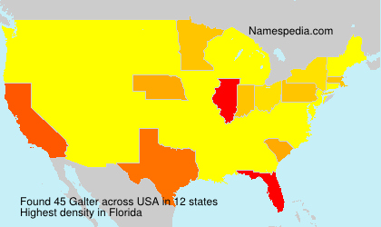 Surname Galter in USA
