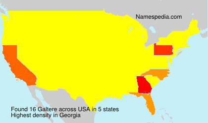 Surname Galtere in USA